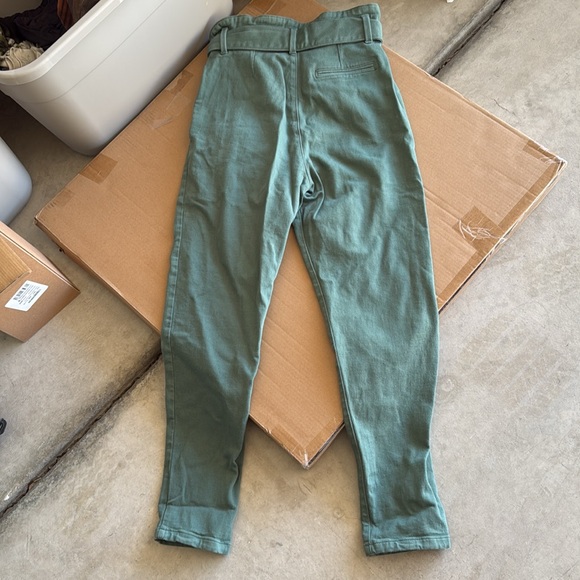 Sézane Austin Trouser Pant - Le Austin Pantalon - size 36FR 4US Cargo Green - Picture 4 of 7